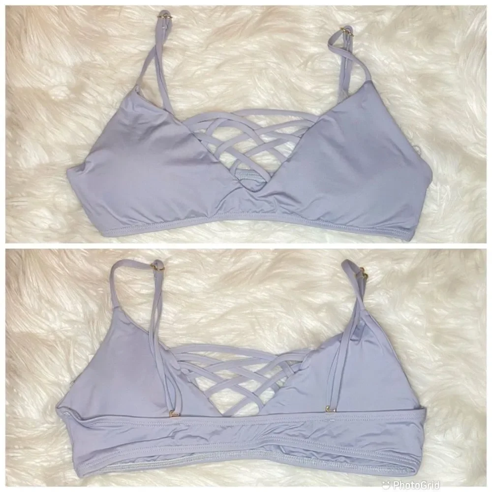 L Space Jamie Criss Cross Bikini Top